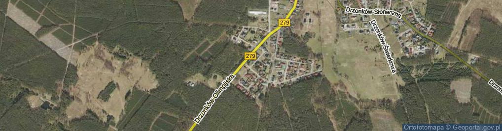 Zdjęcie satelitarne Drzonków-Orla ul.